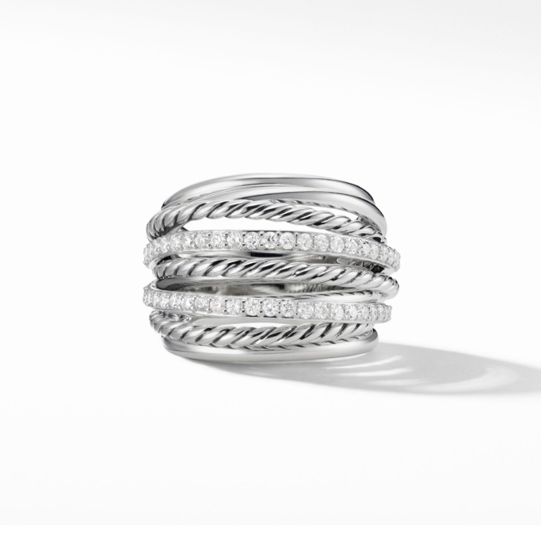 David Yurman Crossover Dome Ring -Retired 1900$